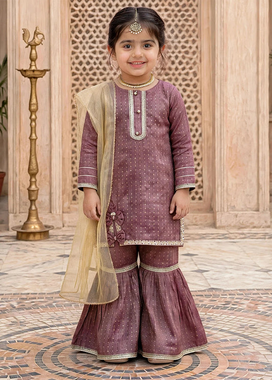 Toddler 3 Piece Maysuri Gharara Suit