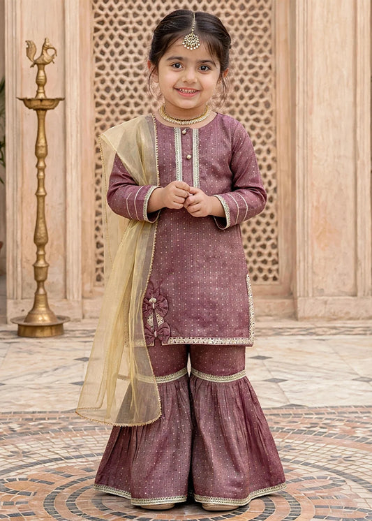 Toddler 3 Piece Maysuri Gharara Suit