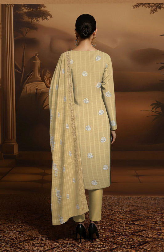 Arzoo by Al Karim Embroidered Lawn Unstitched 3 Piece Suit - D-01 - AK26AZOR - Yellow - Summer Collection