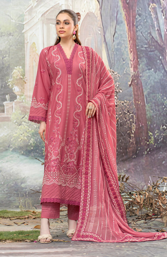 Astoria by Aalaya Embroidered Lawn Unstitched 3 Piece Suit - D-07 - ALY26ASO - Pink - Summer Collection