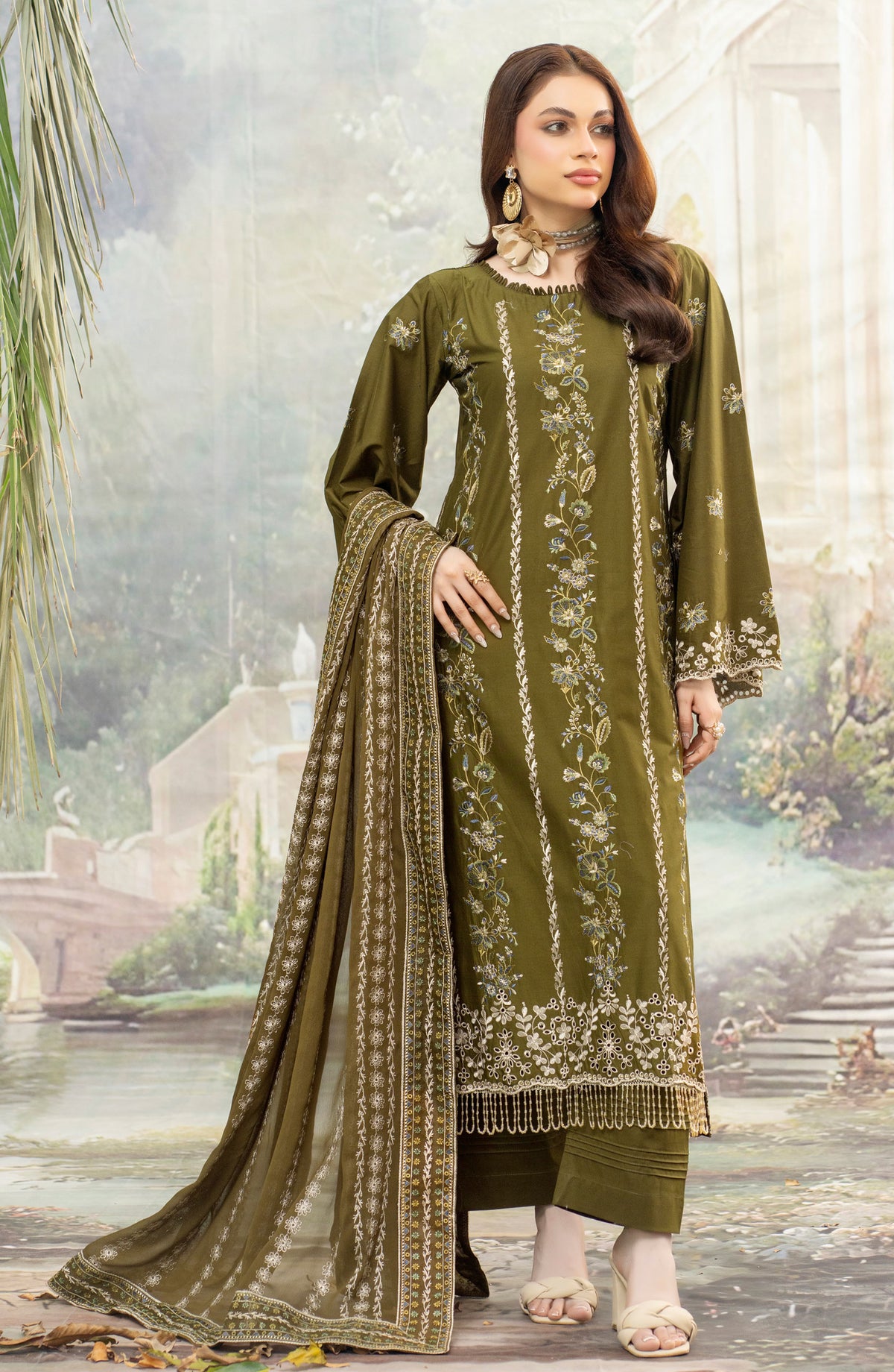 Astoria by Aalaya Embroidered Lawn Unstitched 3 Piece Suit - D-01 - ALY26ASO - Green - Summer Collection