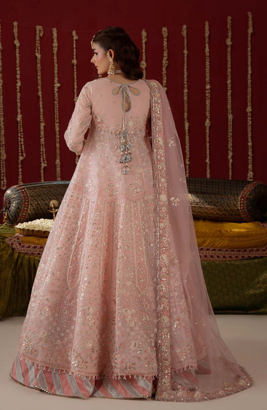 Aylin Ember Embroidered Organza Unstitched 3 Piece Suit - D-07 Lovelorn - AYL26EM - Pink - Festive Collection