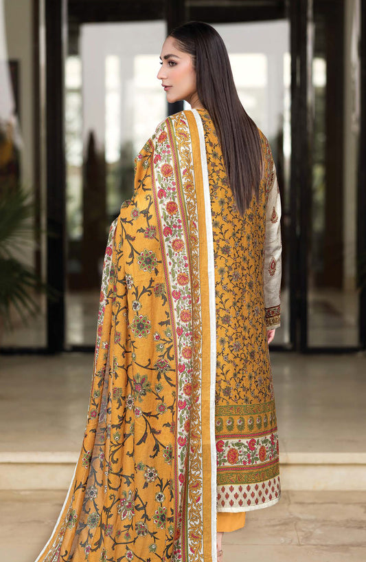 Azal by Johra Printed Lawn Unstitched 3 Piece Suit - JH-1515 - JH25AZALL - Yellow - Casual Collection