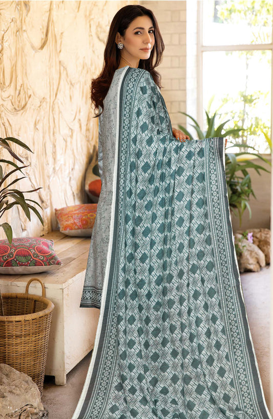 Azal by Johra Printed Lawn Unstitched 3 Piece Suit - JH-1511 - JH25AZALL - Blue - Casual Collection