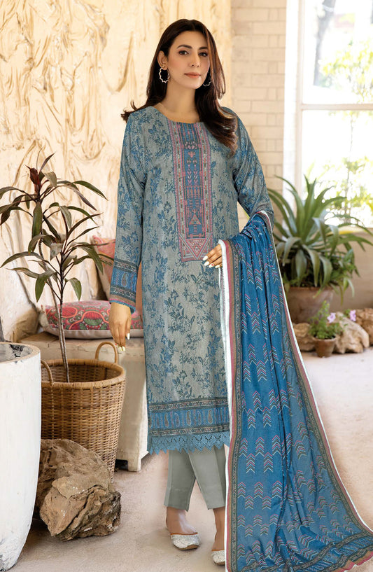 Azal by Johra Printed Lawn Unstitched 3 Piece Suit - JH-1509 - JH25AZALL - Blue - Casual Collection