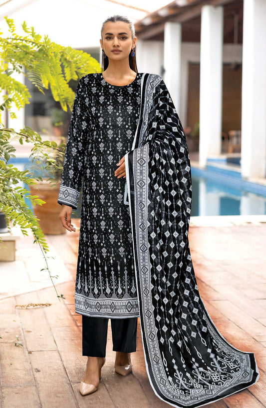 Azal by Johra Printed Lawn Unstitched 3 Piece Suit - JH-1508 - JH25AZALL - Black - Casual Collection