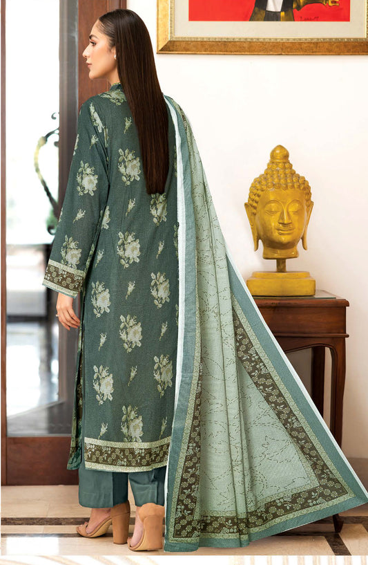 Azal by Johra Printed Lawn Unstitched 3 Piece Suit - JH-1507 - JH25AZALL - Green - Casual Collection