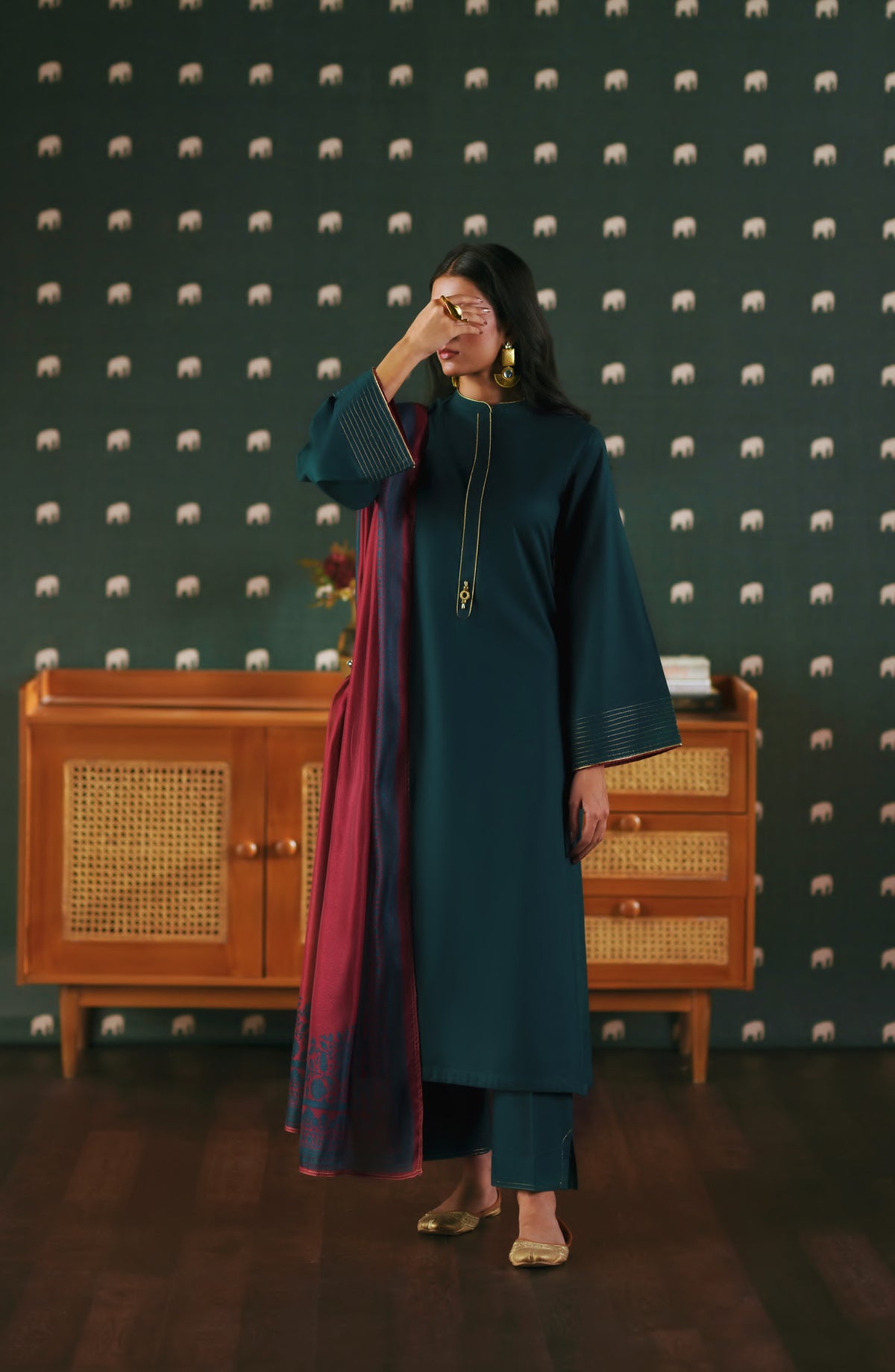 Azzurra by Casual Lite Premium Cotton Lawn Stitched 3 Piece Suit - Tealora - CL26AZU - Teal - Summer Collection