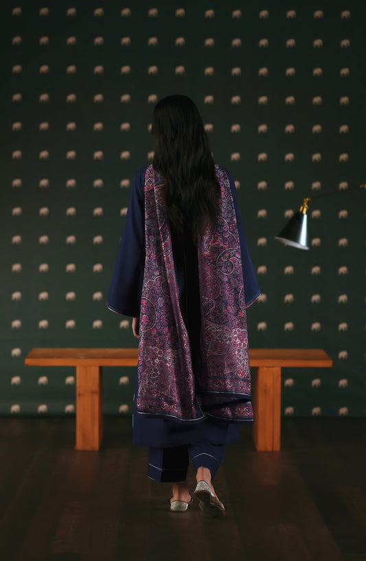 Azzurra by Casual Lite Premium Cotton Lawn Stitched 3 Piece Suit - Velmare - CL26AZU - Blue - Summer Collection