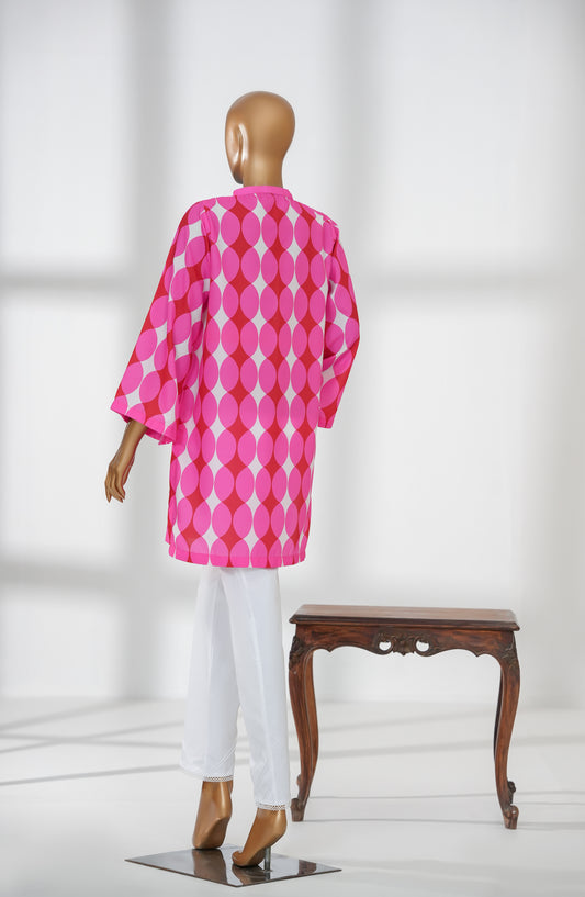 Beyond Basics by Amna Khadija Premium Digital Printed Poly Swiss Stitched Shirt - BB-05 - AM25BYND - Pink - Summer Collection