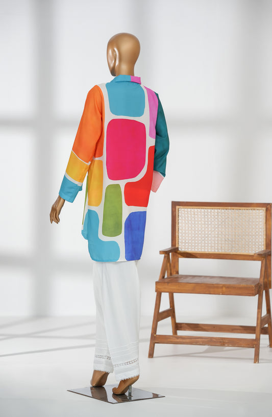 Beyond Basics by Amna Khadija Premium Digital Printed Poly Swiss Stitched Shirt - BB-07 - AM25BYND - Multi - Summer Collection