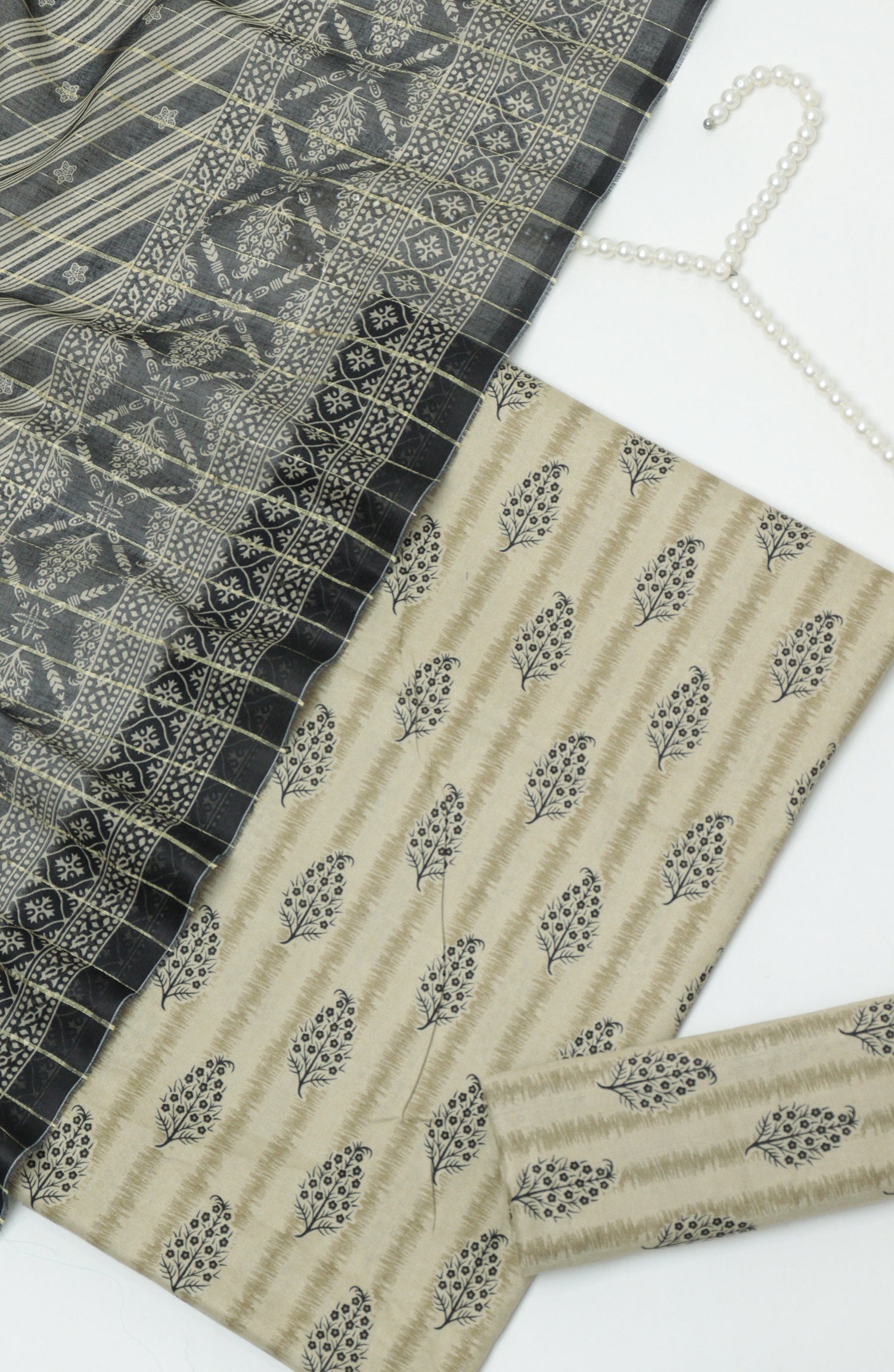 Bin Saeed Printed Cambric Unstitched 3 Piece Suit - D-02 - BS26CMP - Fawn - Winter Collection