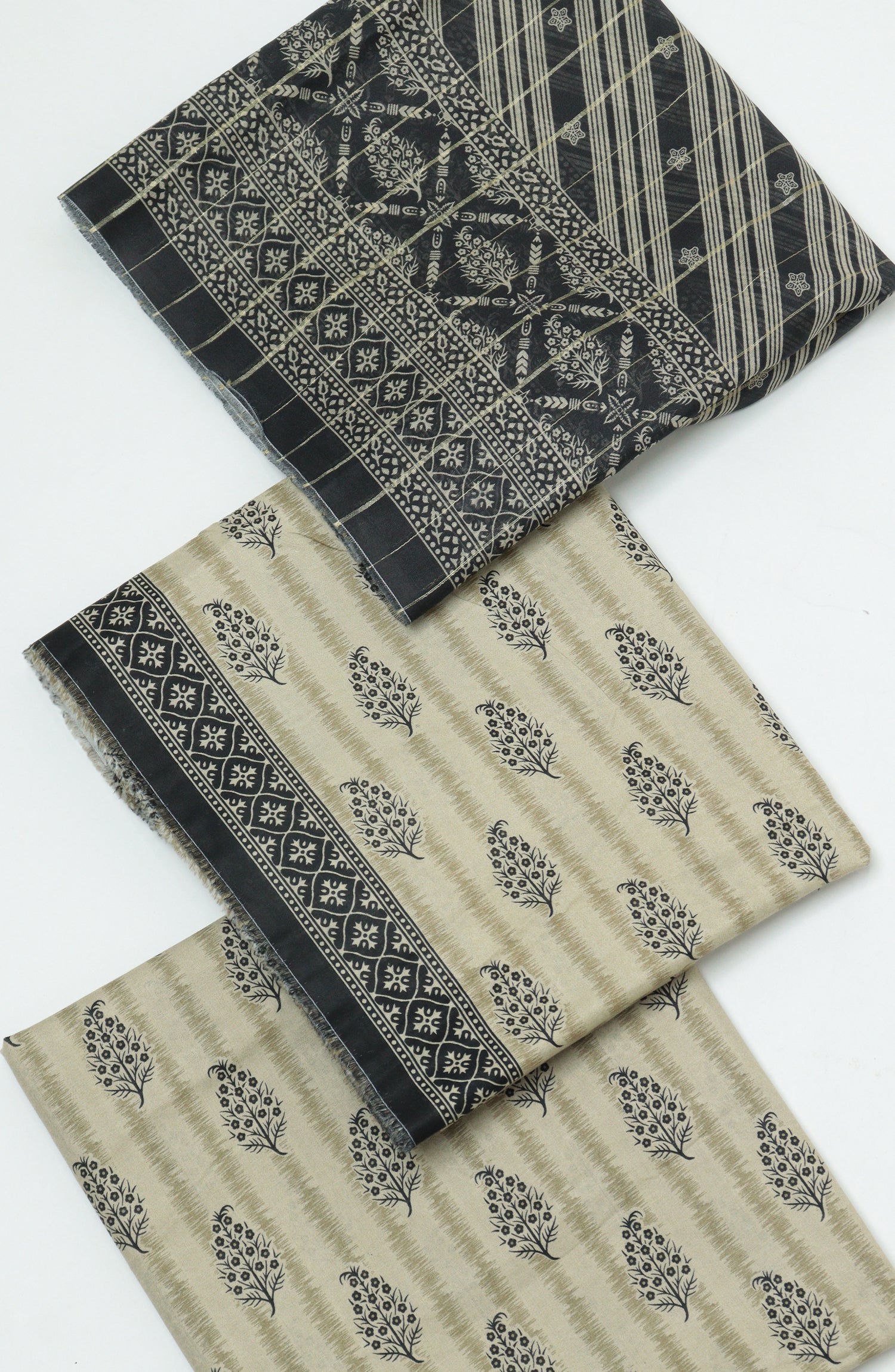 Bin Saeed Printed Cambric Unstitched 3 Piece Suit - D-02 - BS26CMP - Fawn - Winter Collection