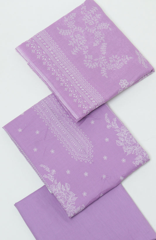 Bin Saeed Printed Cambric Unstitched 3 Piece Suit - D-10 - BS26CMP - Purple - Winter Collection