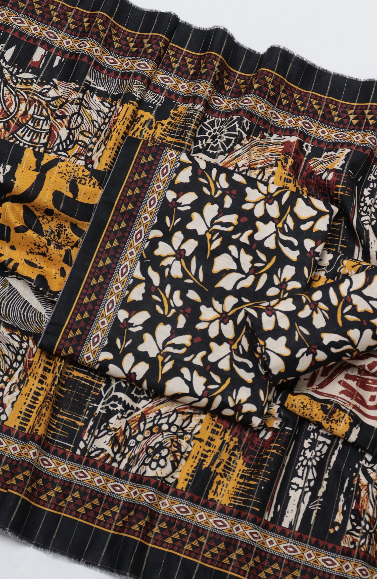 Bin Saeed Printed Khaddar Unstitched 3 Piece Suit - D-03 - BS26KTR - Multi - Winter Collection