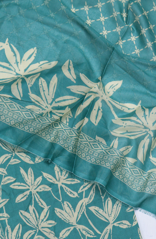 Bin Saeed Digital Printed Cotton Cambric Unstitched 3 Piece Suit - Design-54 - BS25DCC - Green - Summer Collection