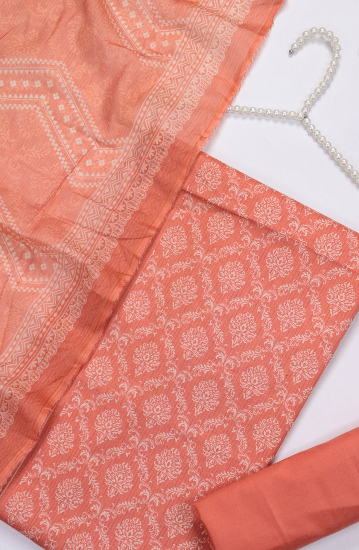 Bin Saeed Digital Printed Cotton Unstitched 3 Piece Suit - Design-B-07 - BS25DPR - Pink - Winter Collection