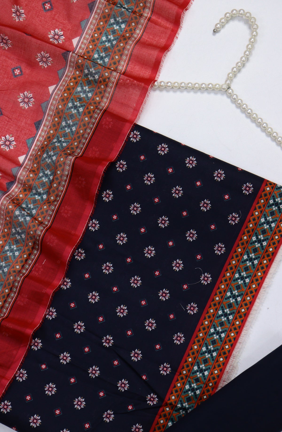 Bin Saeed Digital Printed Cotton Unstitched 3 Piece Suit - Design-11 - BS25DPR - Blue - Mid Summer Collection