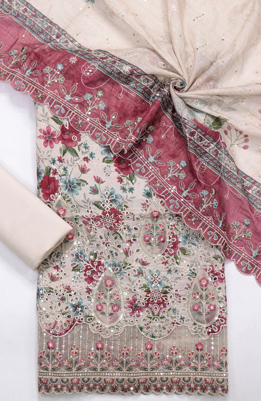 Bin Saeed Embroidered Lawn Unstitched 3 Piece Suit - D-02 - BS26UNE - Multi - Summer Collection