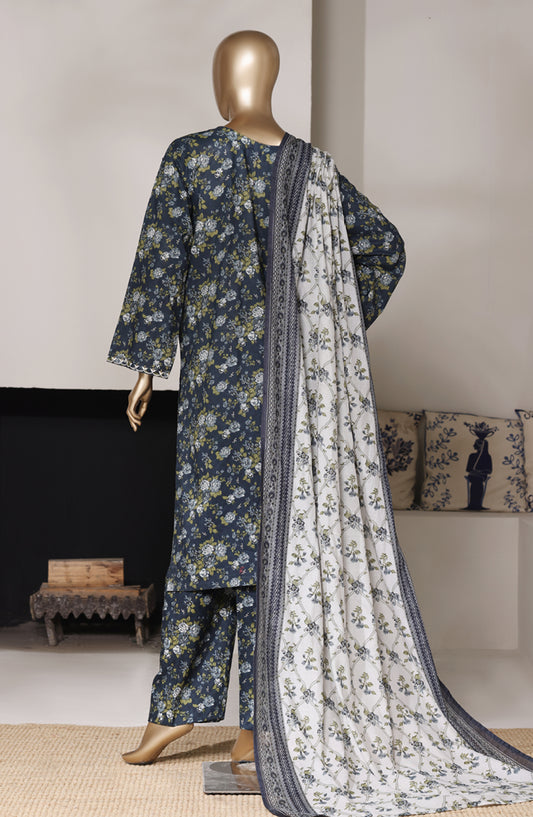 Bin Saeed Exclusive Printed Lawn Stitched 3 Piece Suit - D-06 - BS26SIV - Blue - Summer Collection