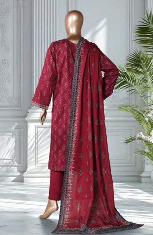 Bin Saeed Exclusive Printed Lawn Stitched 3 Piece Suit - D-50 - BS26EXP - Red - Summer Collection