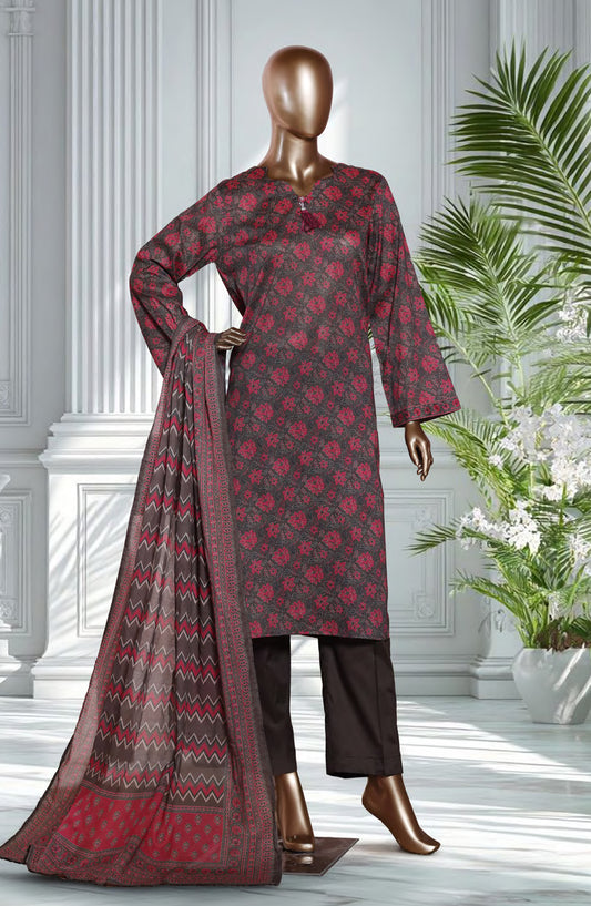 Bin Saeed Exclusive Printed Lawn Stitched 3 Piece Suit - D-43 - BS26EXP - Multi - Summer Collection