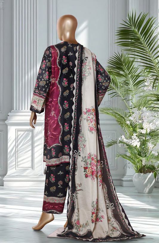 Bin Saeed Exclusive Printed Lawn Stitched 3 Piece Suit - D-42 - BS26EXP - Black - Summer Collection