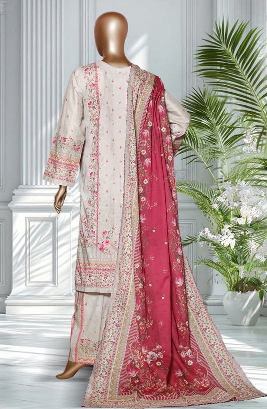 Bin Saeed Exclusive Printed Lawn Stitched 3 Piece Suit - D-39 - BS26EXP - Fawn - Summer Collection