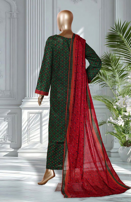 Bin Saeed Exclusive Printed Lawn Stitched 3 Piece Suit - D-37 - BS26EXP - Green - Summer Collection