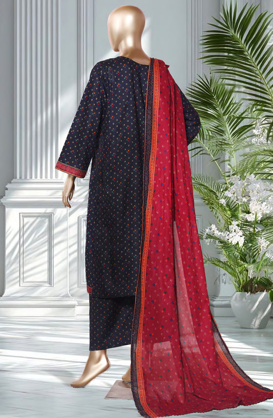 Bin Saeed Exclusive Printed Lawn Stitched 3 Piece Suit - D-36 - BS26EXP - Blue - Summer Collection