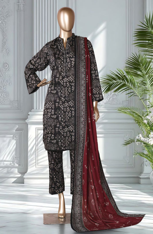 Bin Saeed Exclusive Printed Lawn Stitched 3 Piece Suit - D-31 - BS26EXP - Black - Summer Collection