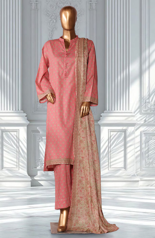 Bin Saeed Exclusive Printed Lawn Stitched 3 Piece Suit - D-30 - BS26EXP - Pink - Summer Collection
