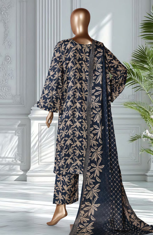 Bin Saeed Exclusive Printed Lawn Stitched 3 Piece Suit - D-29 - BS26EXP - Black - Summer Collection