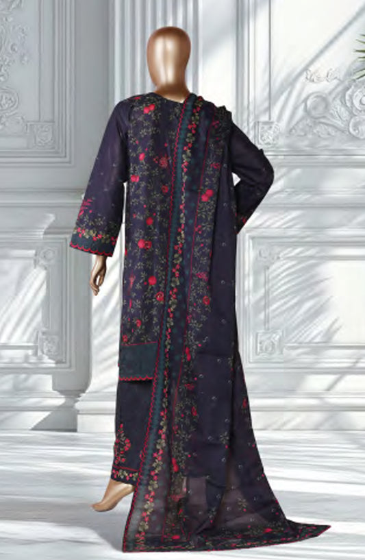 Bin Saeed Exclusive Printed Lawn Stitched 3 Piece Suit - D-19 - BS26EXP - Blue - Summer Collection
