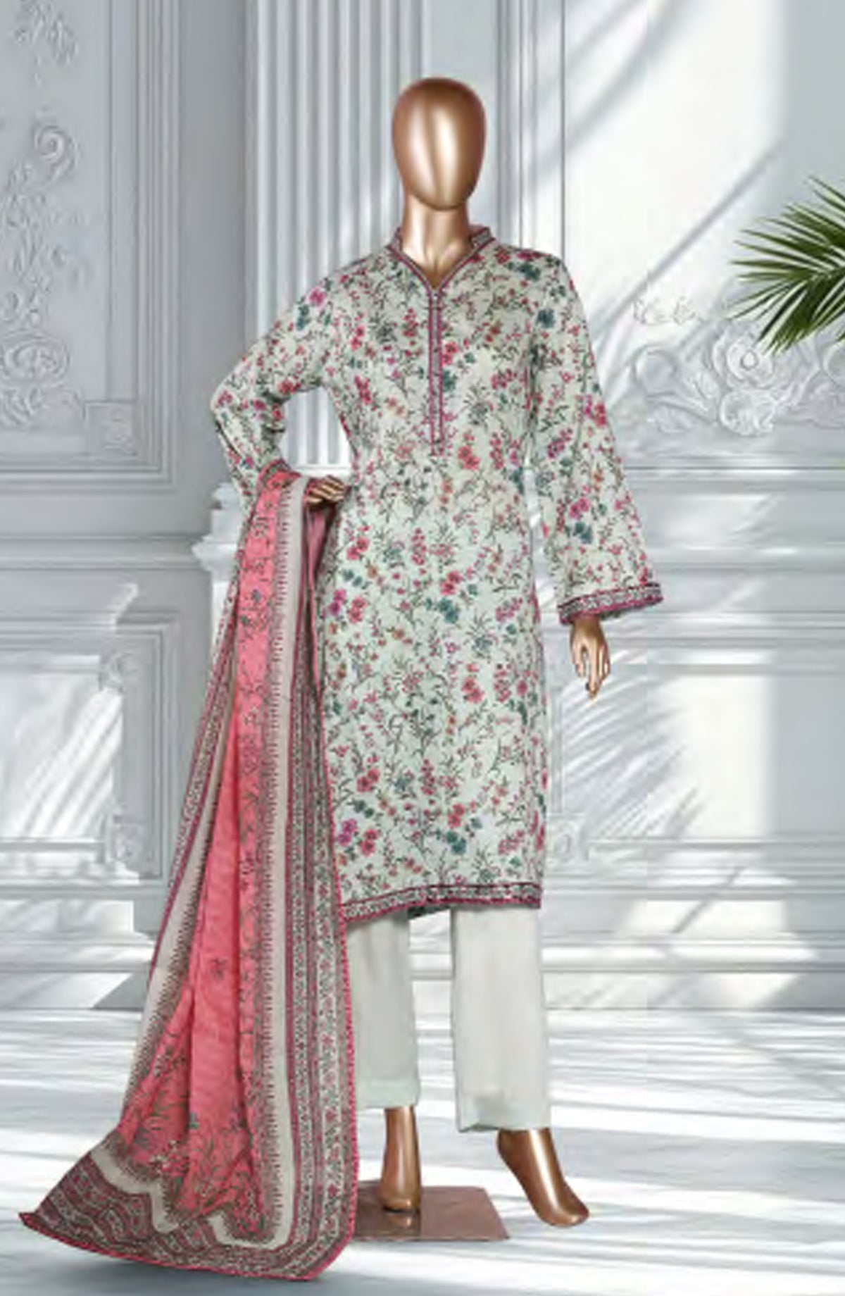 Bin Saeed Exclusive Printed Lawn Stitched 3 Piece Suit - D-16 - BS26EXP - Multi - Summer Collection