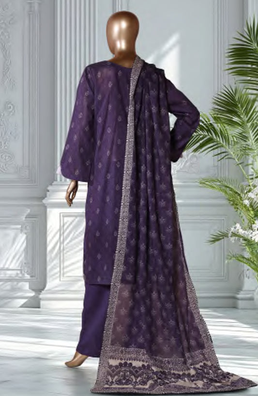 Bin Saeed Exclusive Printed Lawn Stitched 3 Piece Suit - D-14 - BS26EXP - Purple - Summer Collection