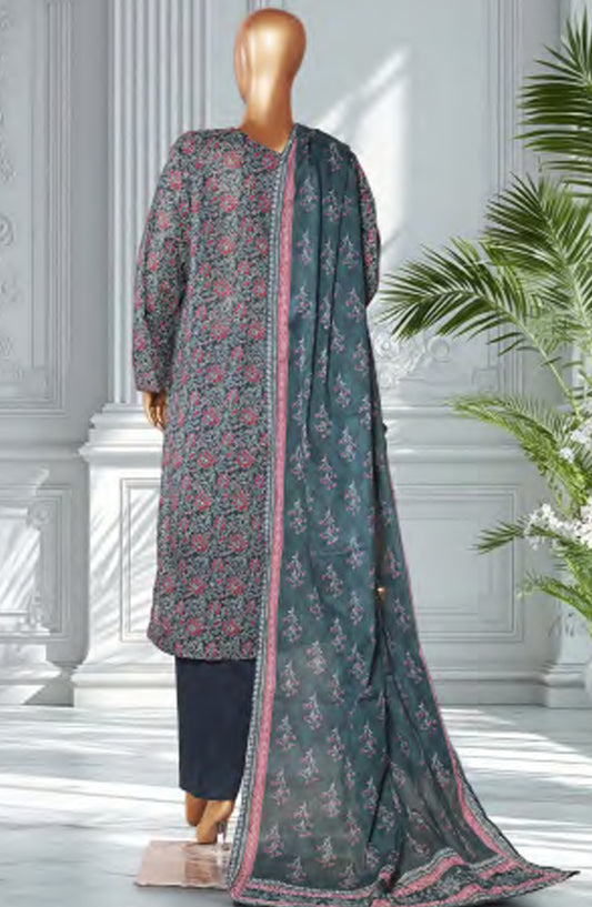 Bin Saeed Exclusive Printed Lawn Stitched 3 Piece Suit - D-12 - BS26EXP - Black - Summer Collection