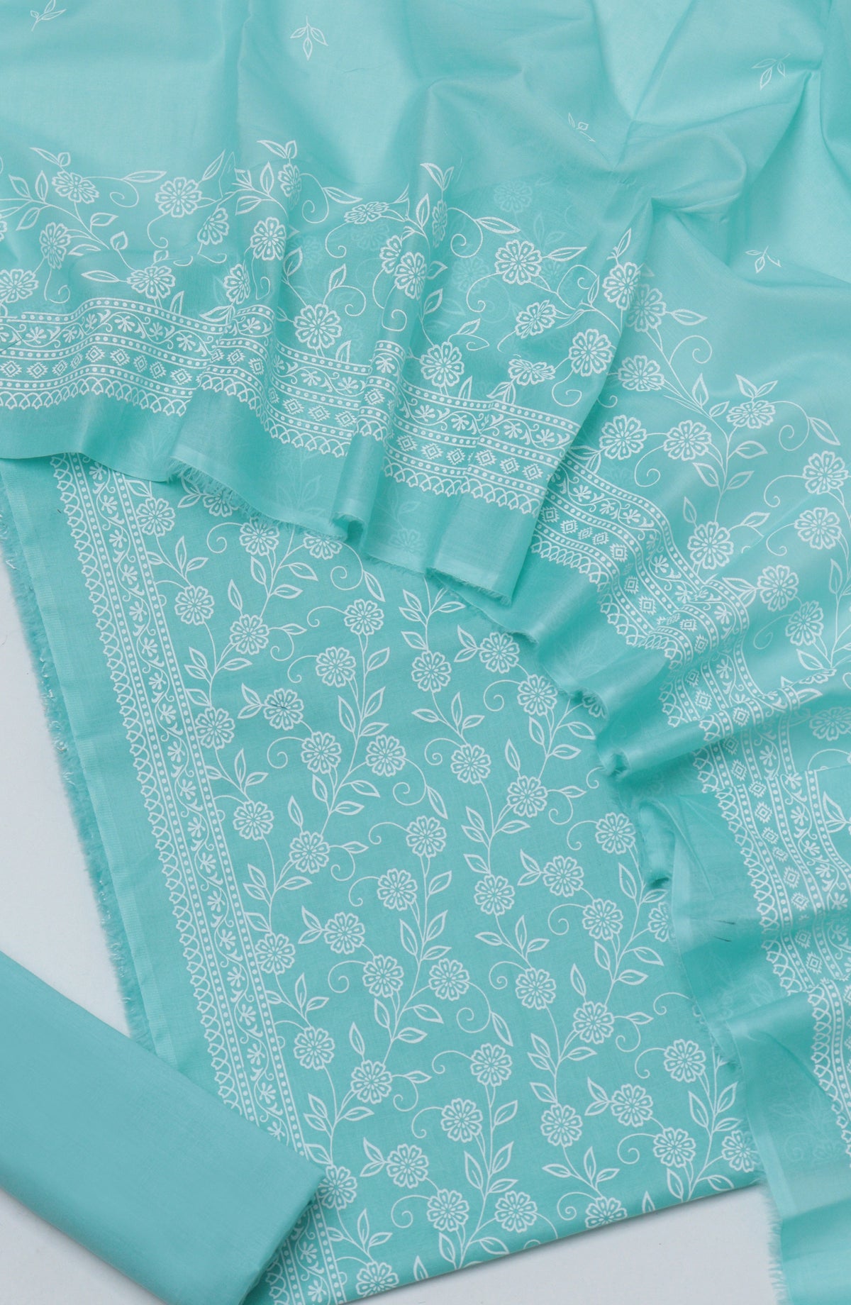 Bin Saeed Printed Cotton Unstitched 3 Piece Suit - D-01 - BS26NHT - Blue - Summer Collection