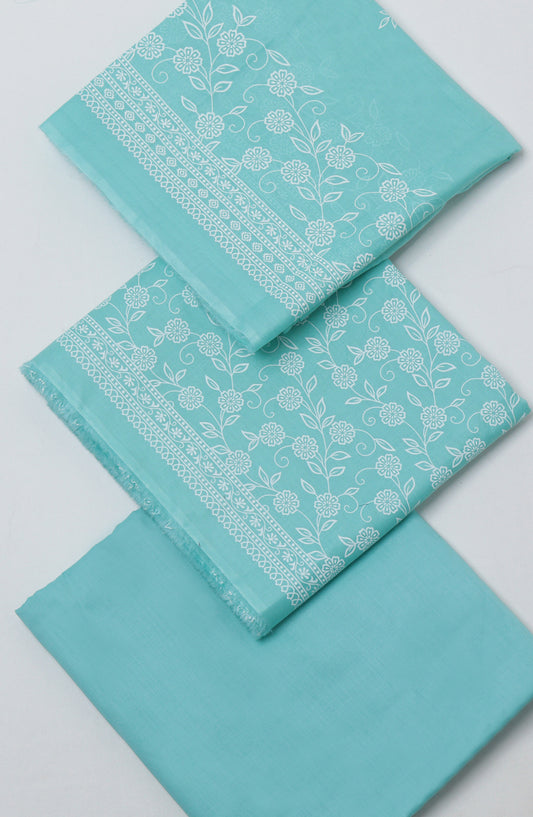 Bin Saeed Printed Cotton Unstitched 3 Piece Suit - D-01 - BS26NHT - Blue - Summer Collection