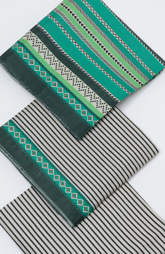 Bin Saeed Printed Khaddar Unstitched 3 Piece Suit - D-10 - BS26KDR - Green - Winter Collection