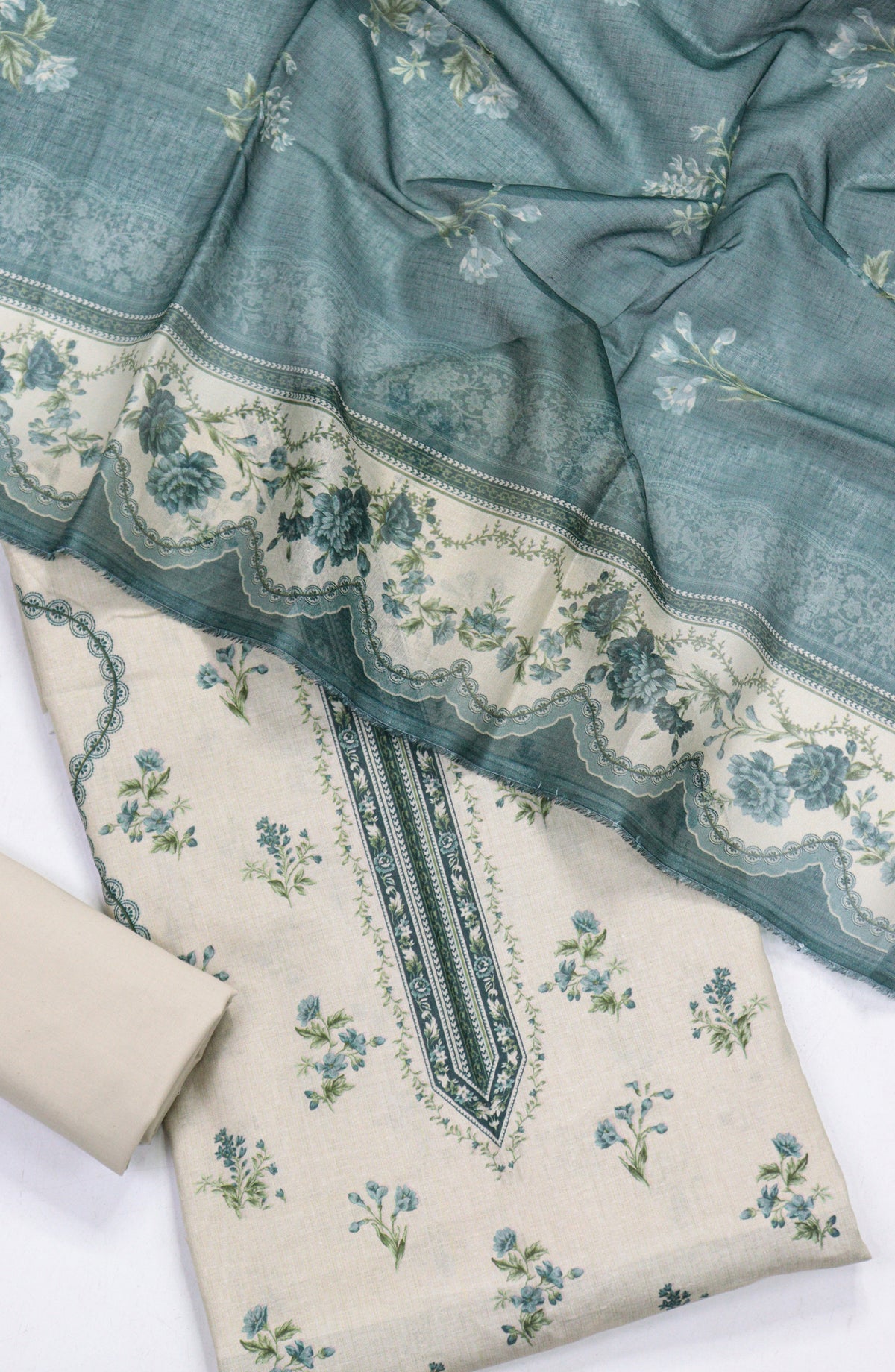 Bin Saeed Printed Lawn Unstitched 3 Piece Suit - D-20 - BS26PR - Fawn - Summer Collection