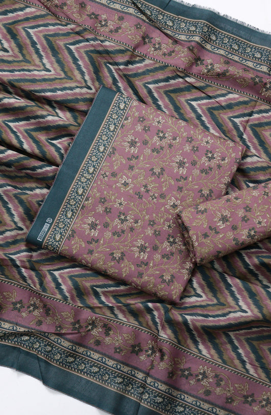 Bin Saeed Printed Lawn Unstitched 3 Piece Suit - BSD-12 - BS26DIN - Purple - Summer Collection