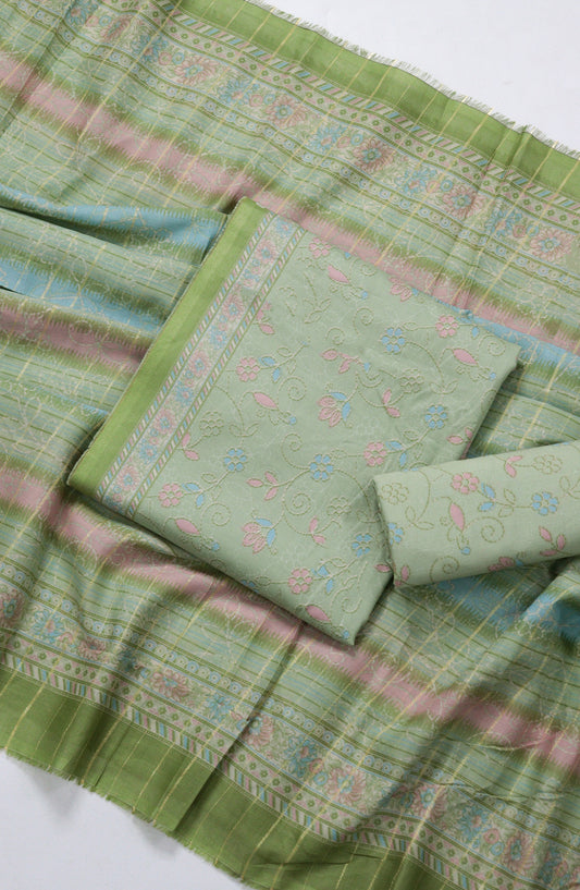 Bin Saeed Printed Lawn Unstitched 3 Piece Suit - BSD-11 - BS26DIN - Green - Summer Collection