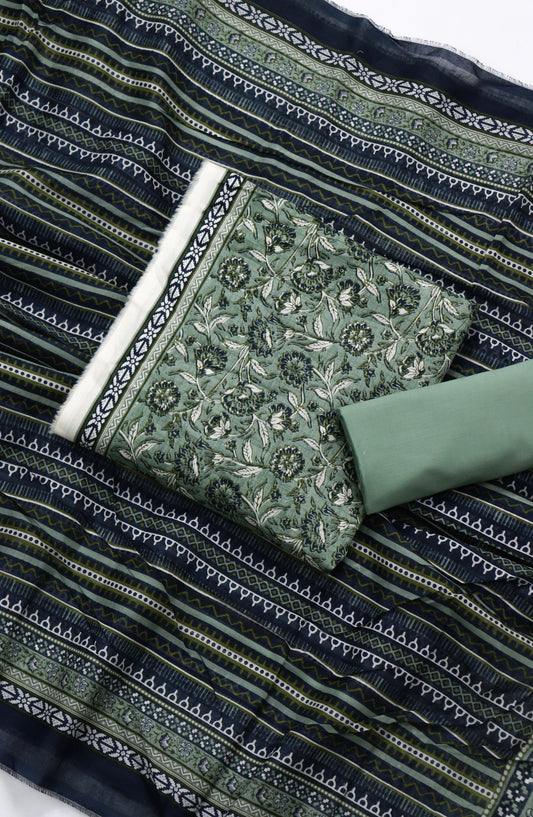 Bin Saeed Printed Lawn Unstitched 3 Piece Suit - BSD-08 - BS26DIN - Green - Summer Collection