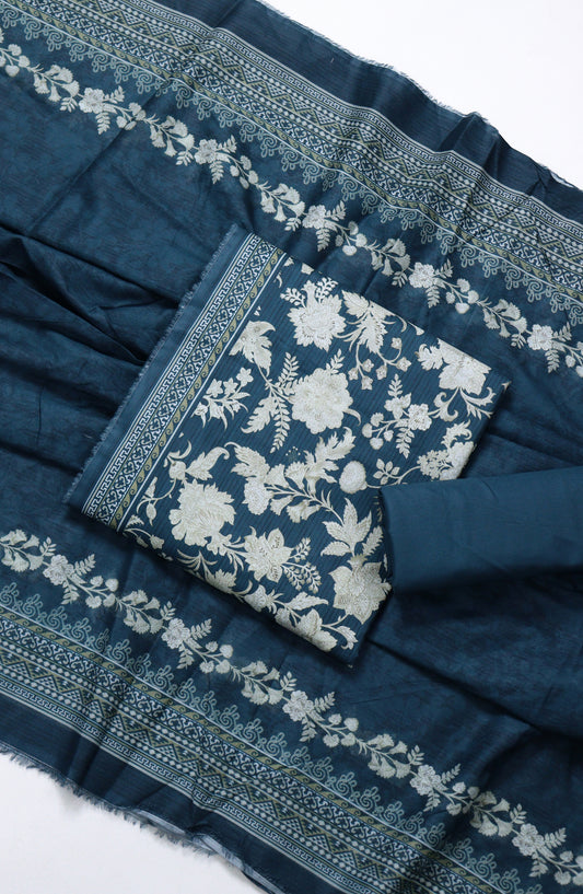 Bin Saeed Printed Lawn Unstitched 3 Piece Suit - BSD20 - BS26END - Blue - Summer Collection