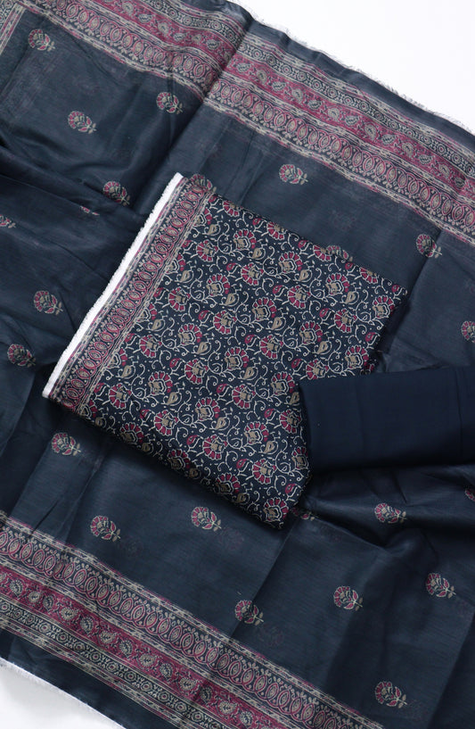 Bin Saeed Printed Lawn Unstitched 3 Piece Suit - BSD11 - BS26END - Blue - Summer Collection
