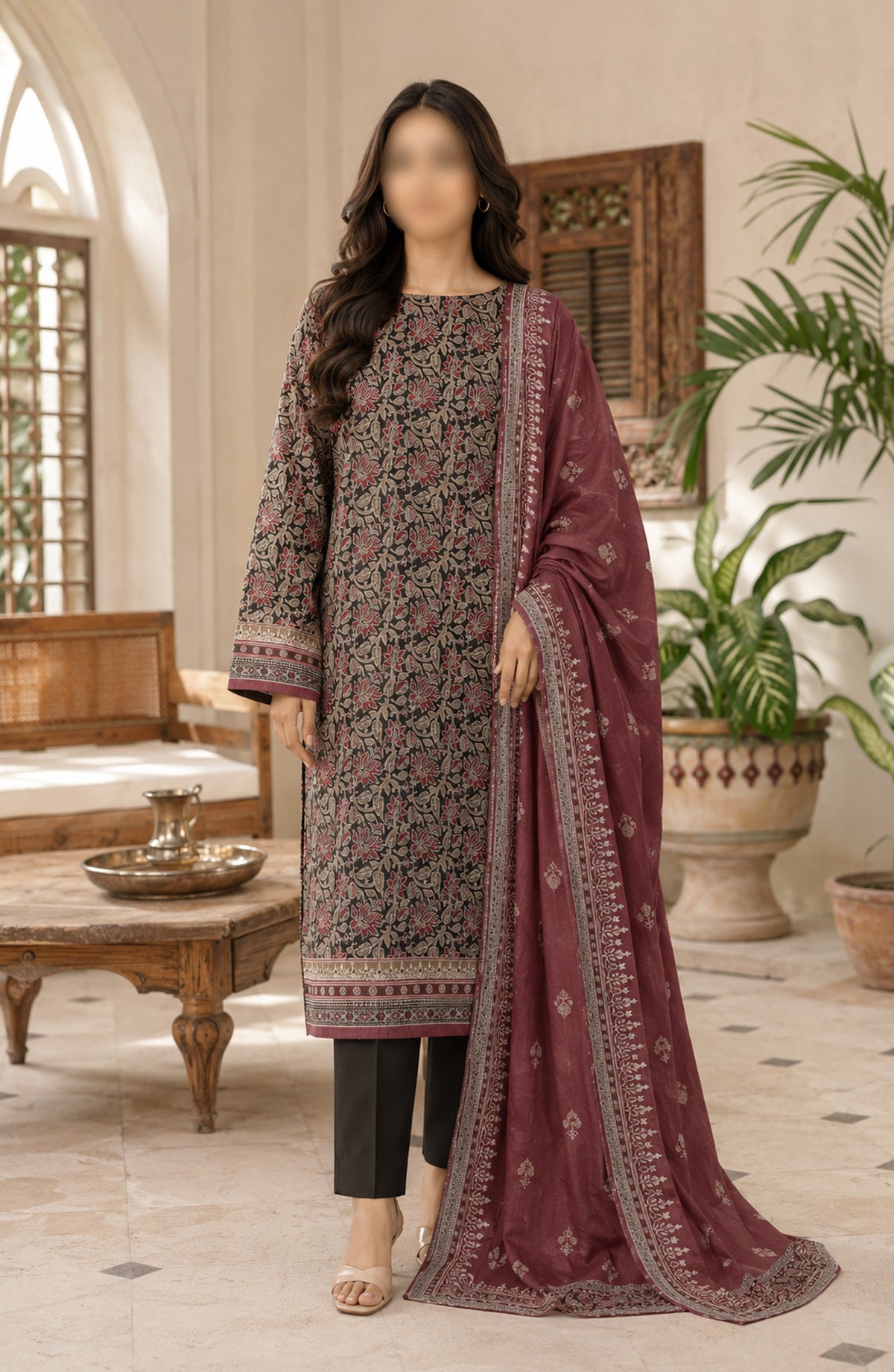 Bin Saeed Printed Lawn Unstitched 3 Piece Suit - BSD04 - BS26END - Multi - Summer Collection