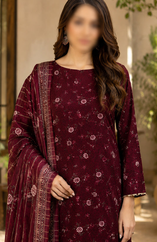 Bin Saeed Printed Lawn Unstitched 3 Piece Suit - D-12 - BS26DCS - Pink - Summer Collection