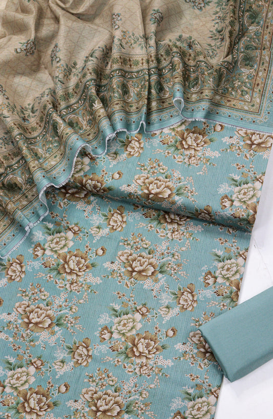 Bin Saeed Printed Lawn Unstitched 3 Piece Suit - D-11 - BS26PR - Ferozi - Summer Collection