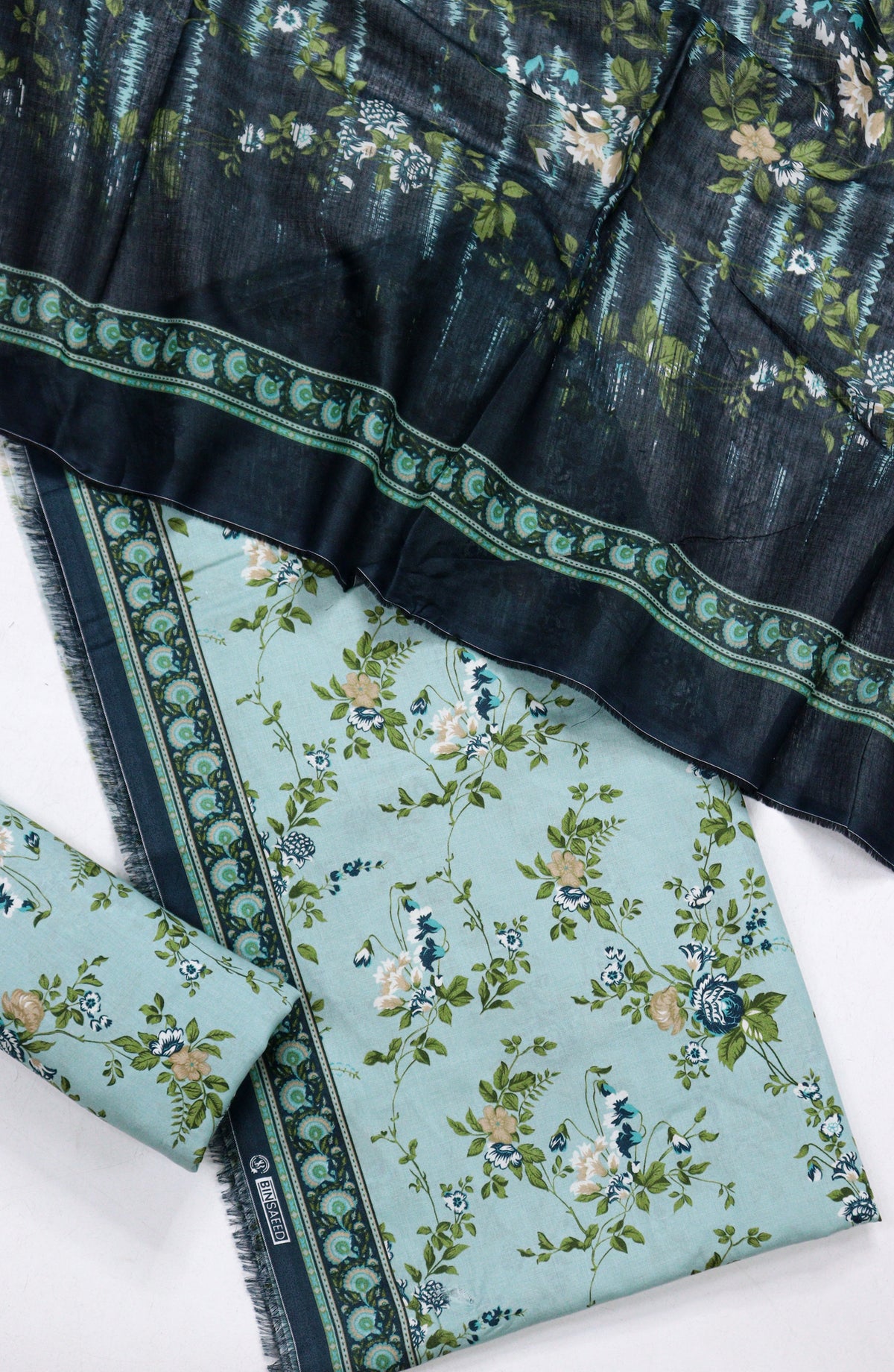 Bin Saeed Printed Lawn Unstitched 3 Piece Suit - D-05 - BS26PR - Ferozi - Summer Collection